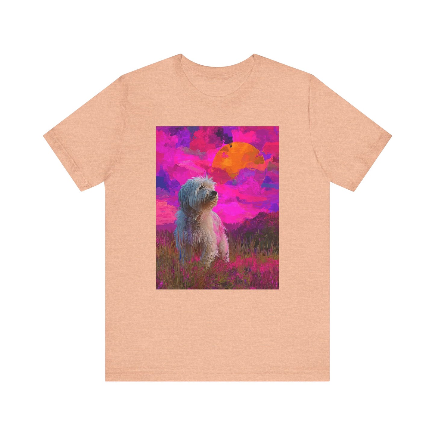 Coton de Tulear "Magenta Sky" T-shirt