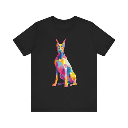 Doberman Pinscher "Colorful Canine" T-shirt
