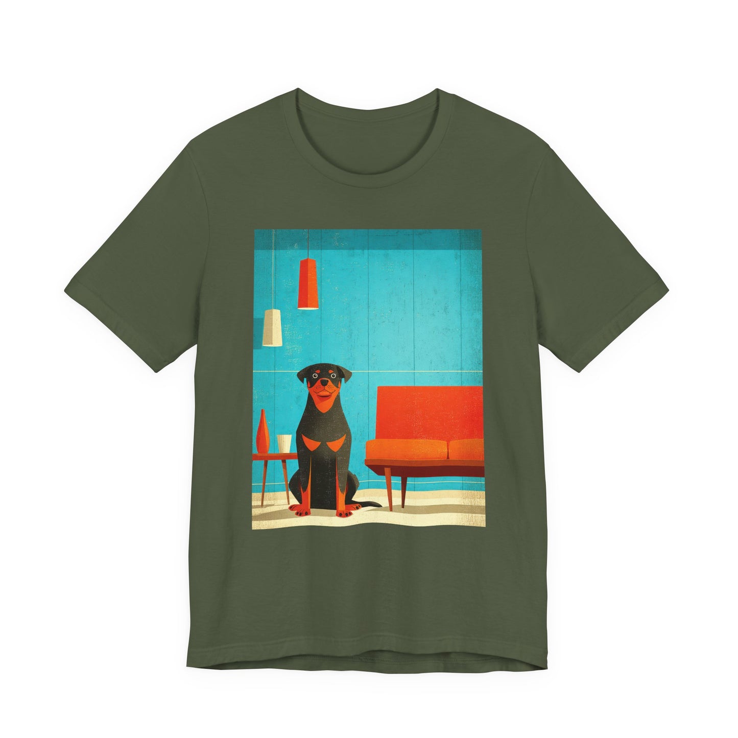 Rottweiler "Mid-Century Doggo" T-shirt