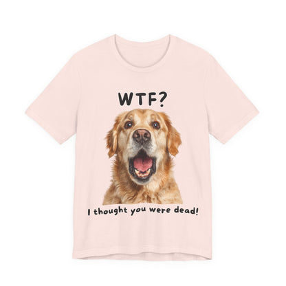 Golden Retriever "WTF?" T-shirt