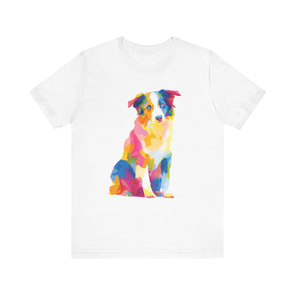 Australian Shepherd "Colorful Canine" T-shirt