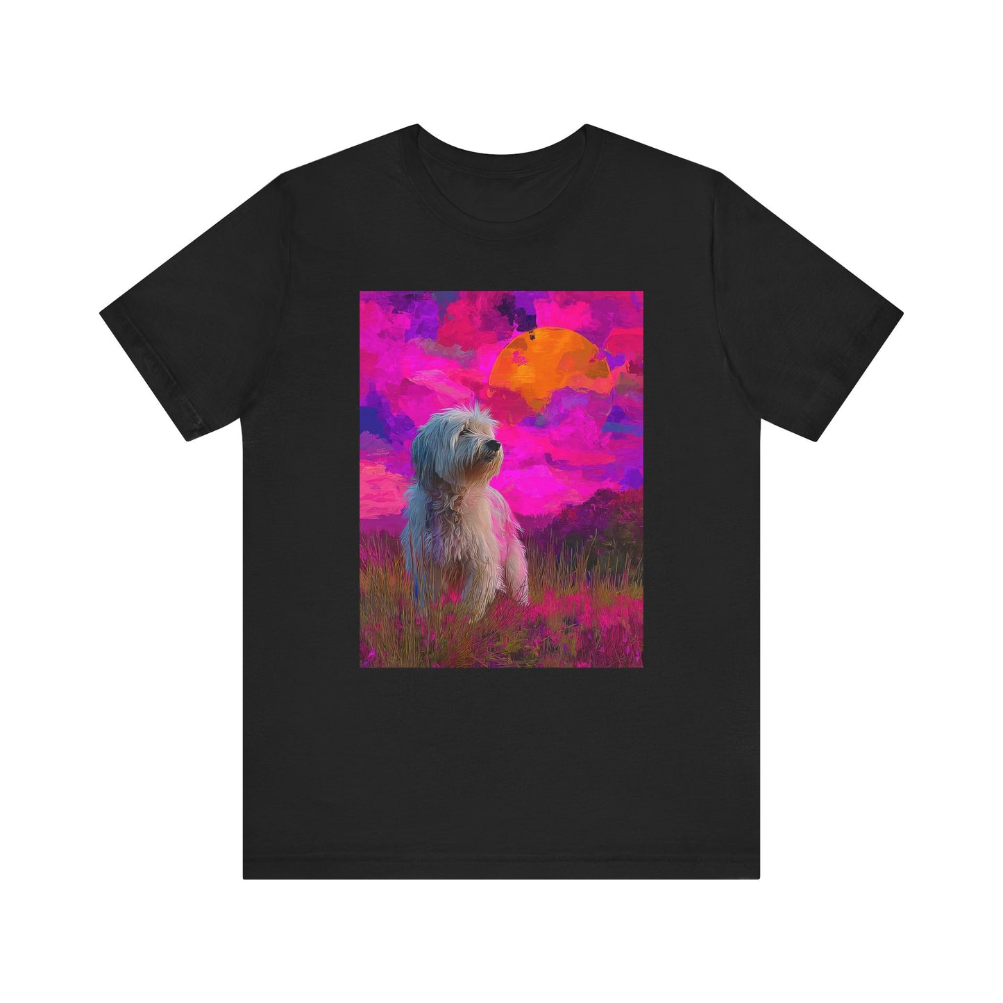 Coton de Tulear "Magenta Sky" T-shirt