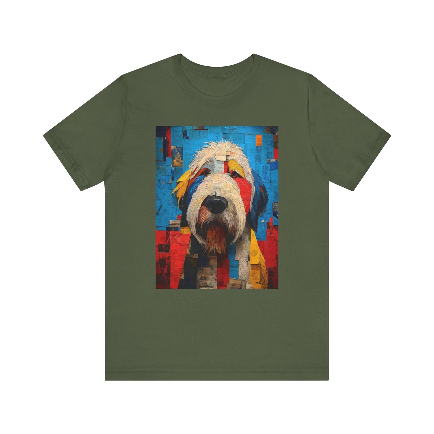 English Sheepdog "Mosaic Mutt" T-shirt
