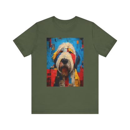 English Sheepdog "Mosaic Mutt" T-shirt