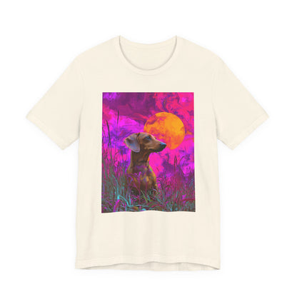 Dachshund "Magenta Sky" T-shirt