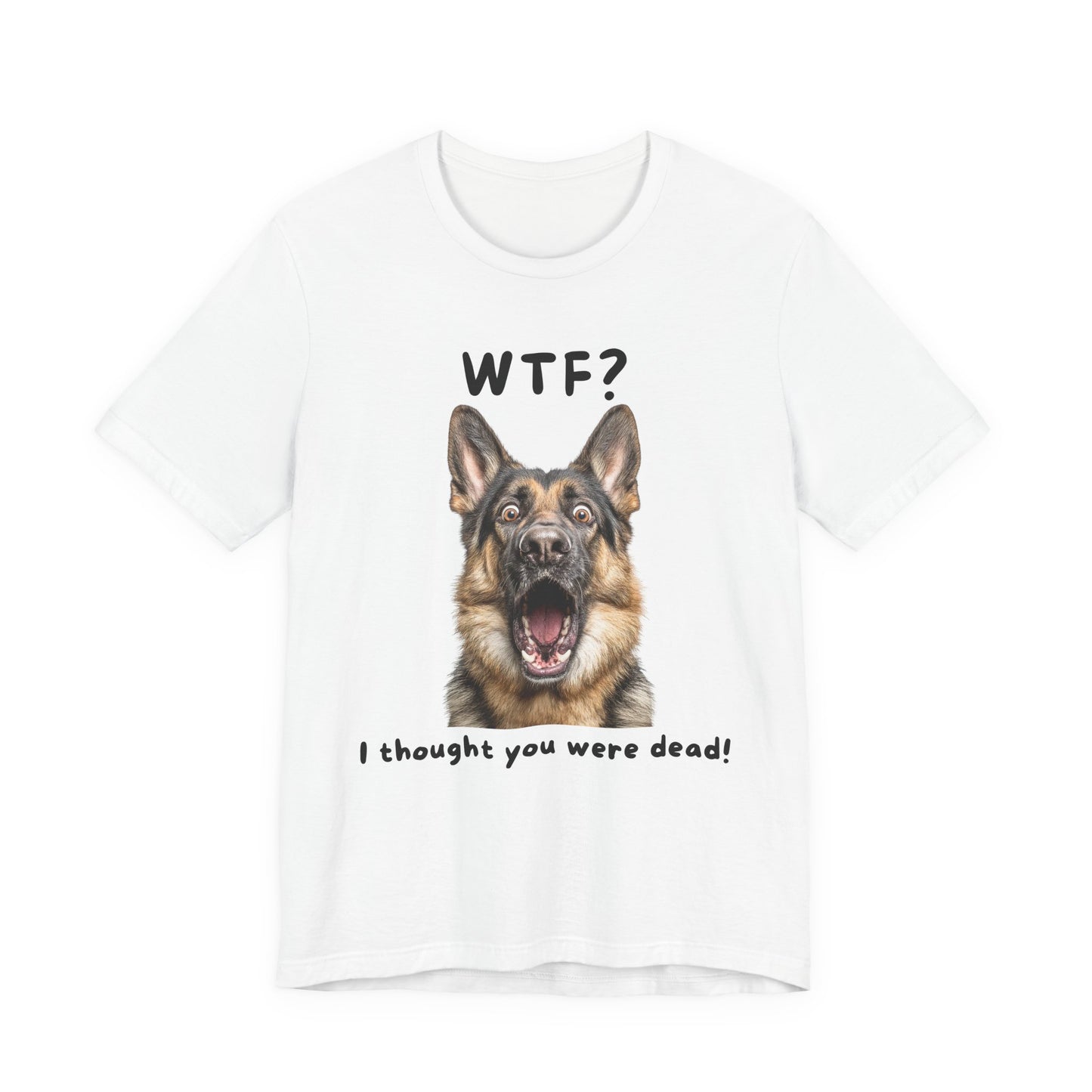 German Shepherd "WTF?" T-shirt