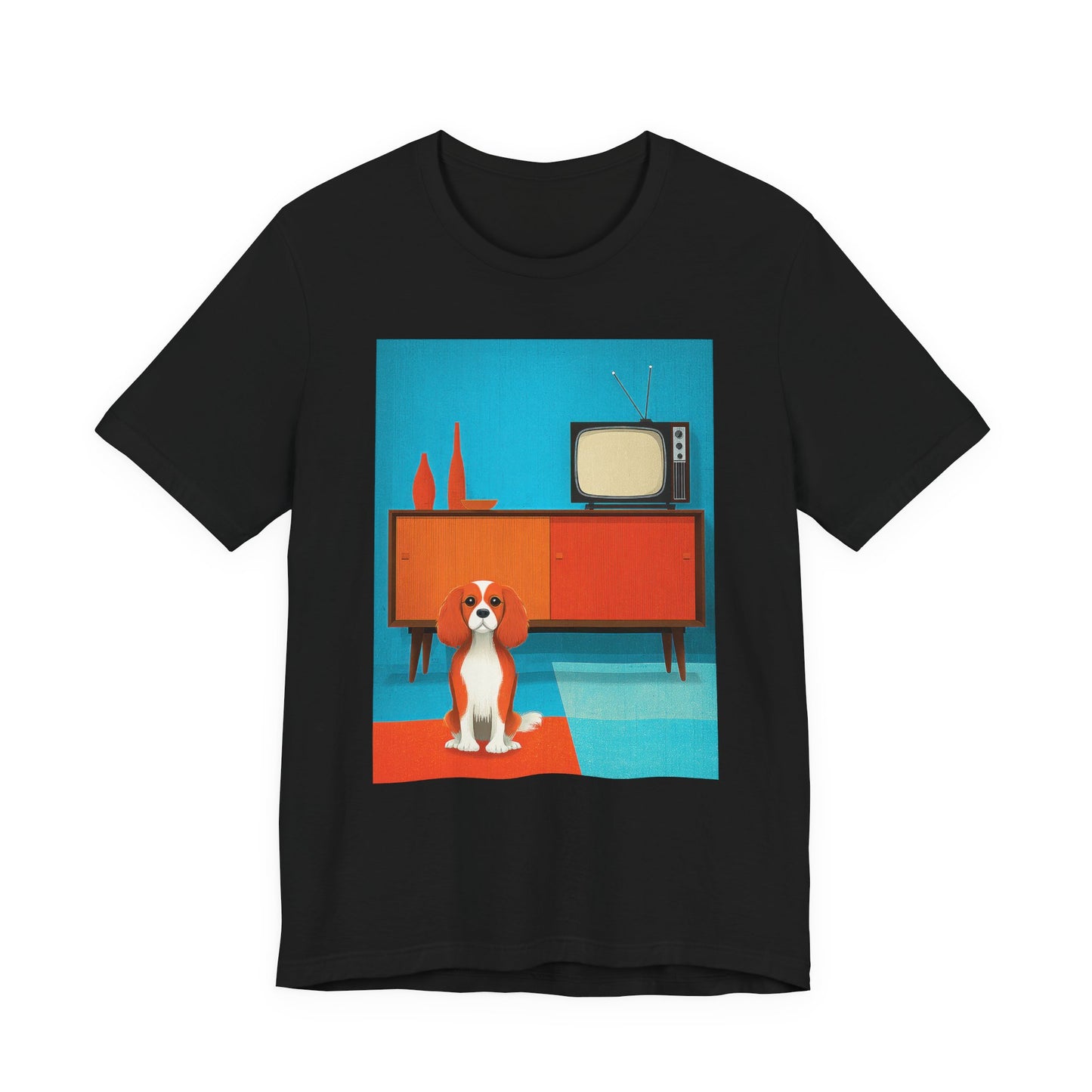 Cavalier King Charles Spaniel "Mid-Century Doggo" T-shirt