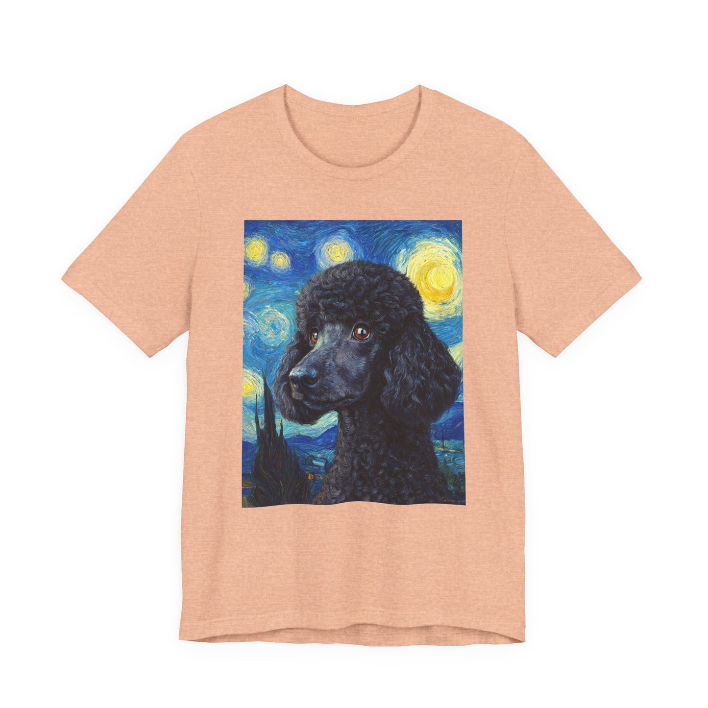 French Poodle "Starry Night" T-shirt