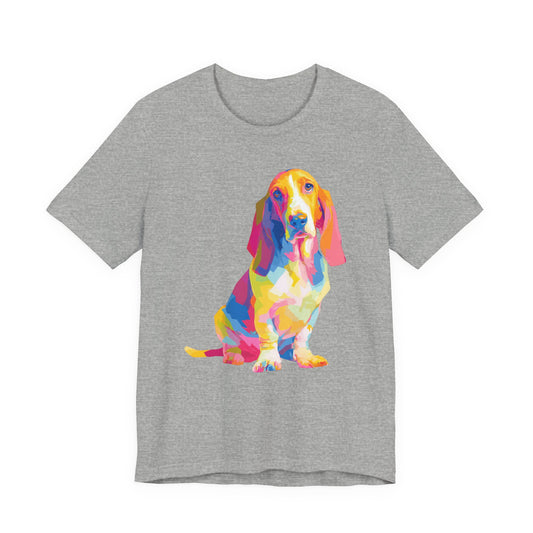 Basset Hound "Colorful Canine" T-shirt