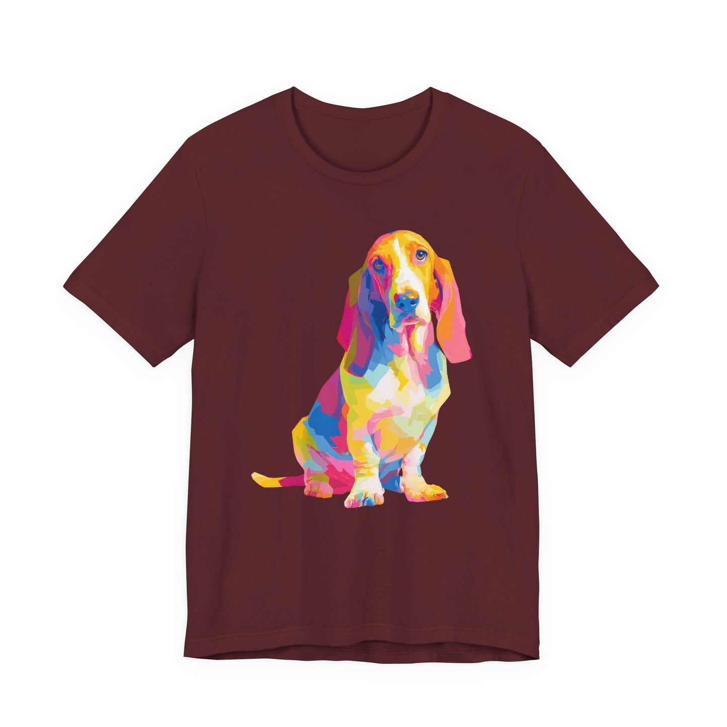 Basset Hound "Colorful Canine" T-shirt