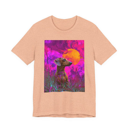 Dachshund "Magenta Sky" T-shirt
