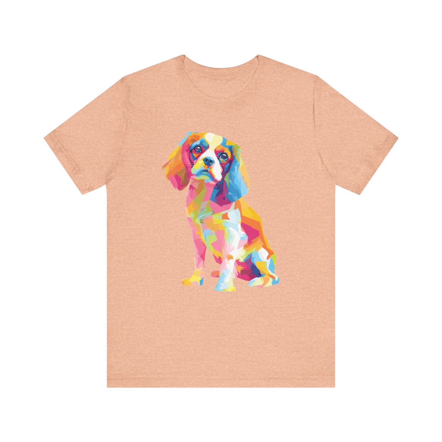 Cavalier King Charles Spaniel "Colorful Canine" T-shirt